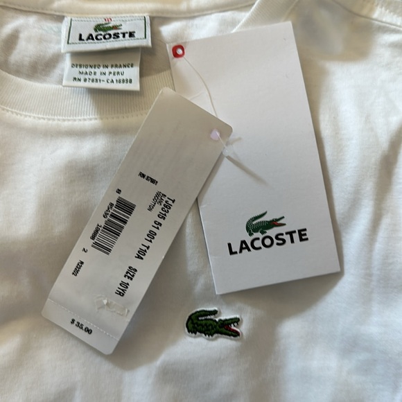 NWT Lacoste tshirt - Picture 3 of 3